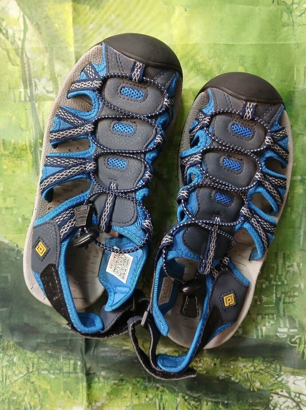 Shoes...Dream Pairs Blue and Black Boys Outdoor Sandals